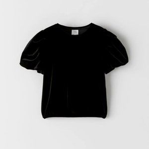 Zara Velvet short sleeve shirt for Girls